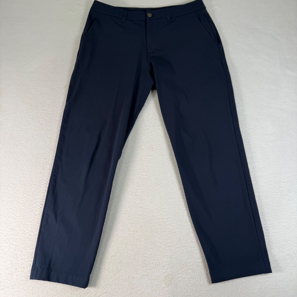 Lululemon ABC Pant Slim Mens 30x26 Navy Blue Warpstreme Golfcore Tech Trousers